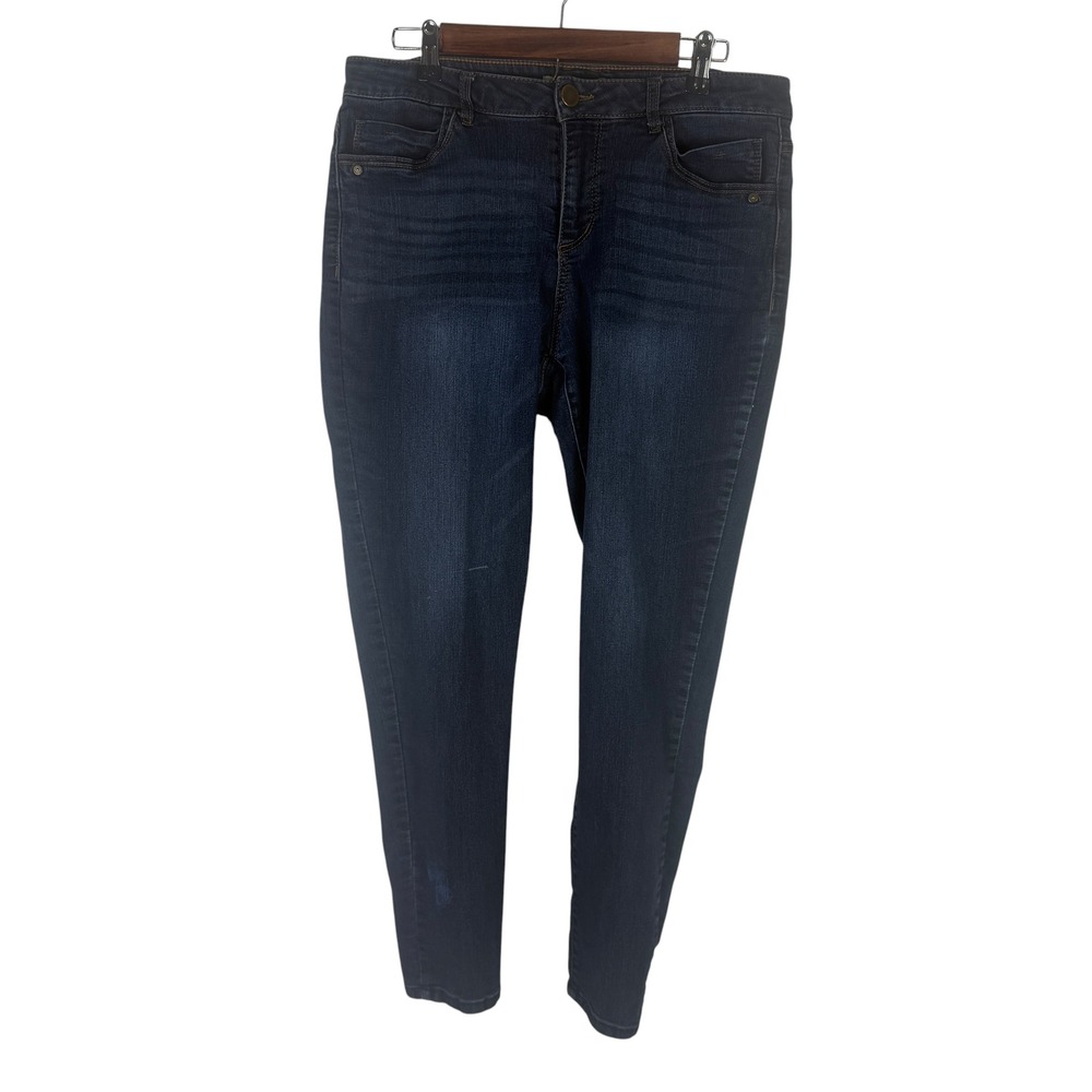 Democracy Women's Size 12 Jeggings Dark Wash Blue Stretch Slim Fit Jeans